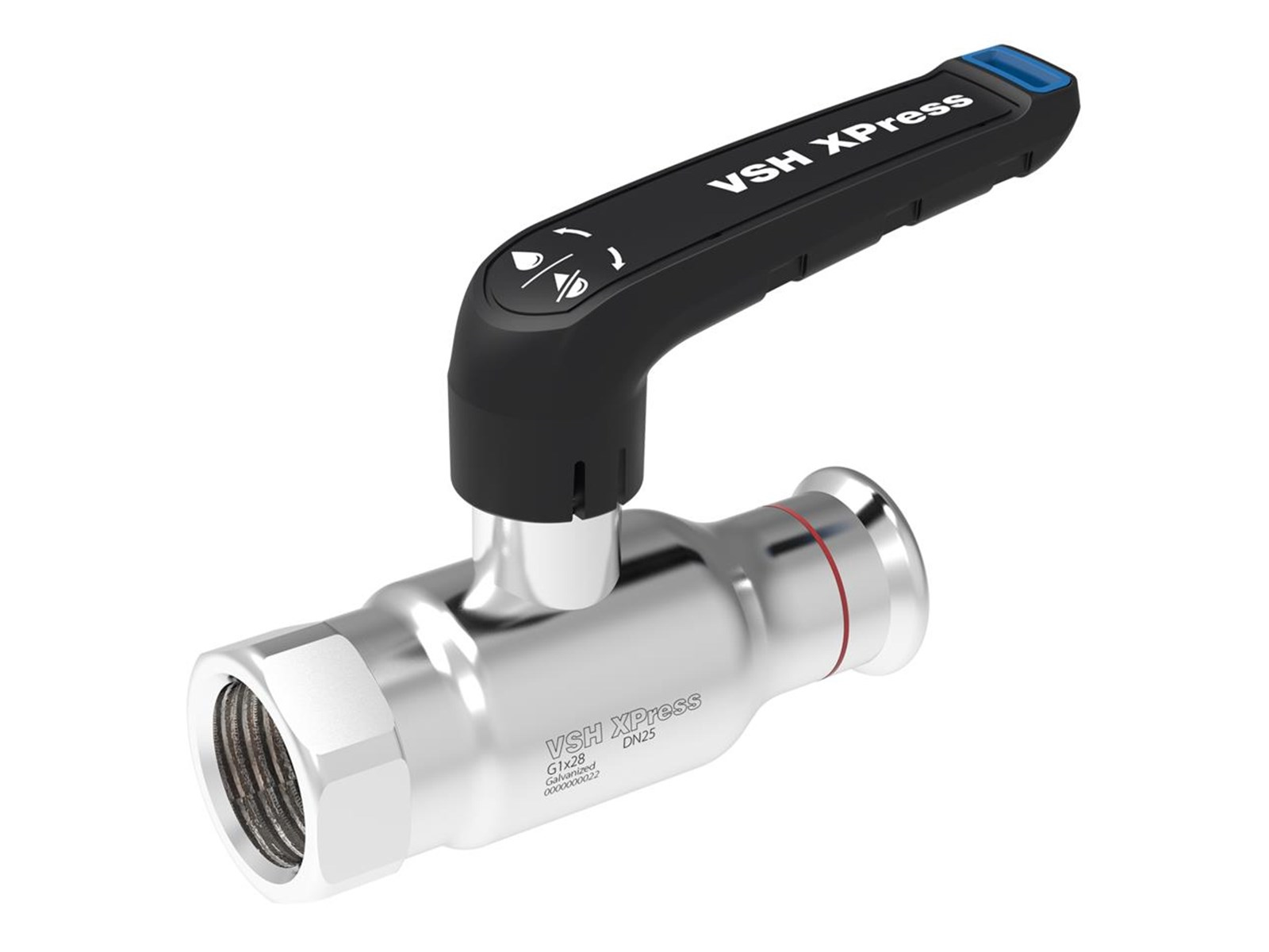 Broen Vsh xpress valve galvanized g1 x 28 dn25 Broen Vsh xpress valve galvanized g1 x 28 dn25